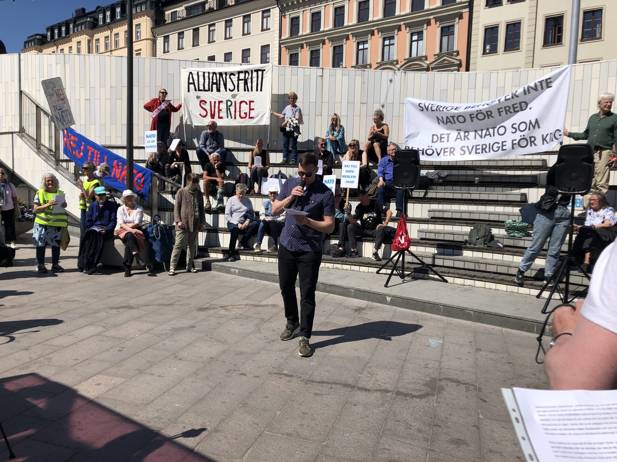 Manifestation den 13 maj