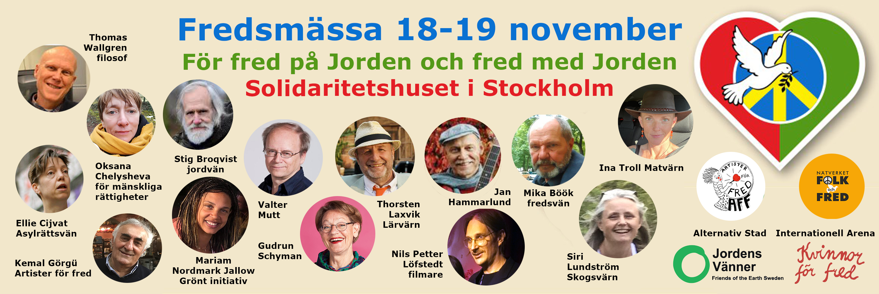 Fredsmässa i Stockholm den 18–19 november 